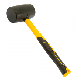 Киянка резиновая чёрная 450г фиберглассовая рукоятка SIGMA (4317361)