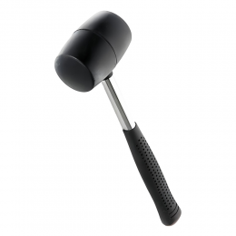 Киянка резиновая чёрная 225г металлическая обрезиненная рукоятка SIGMA (4317461)