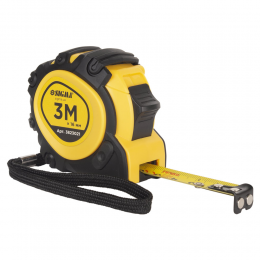 Рулетка магнитная обрезиненная JT фиксатор+тормоз 3м×16мм SIGMA (3823021)