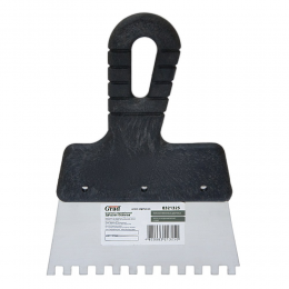 Шпатель зубчатый (нержавеющий) 150мм 6×6 GRAD (8321325)