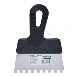 Шпатель зубчатый (нержавеющий) 150мм 8×8 GRAD (8321335)