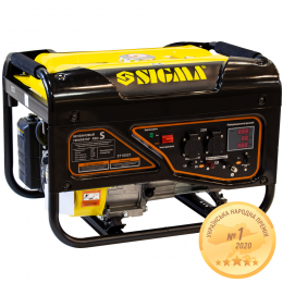Генератор бензиновый 2.5/2.8кВт 4-х тактный ручной запуск Pro-S SIGMA (5710521)