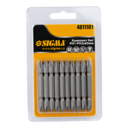 Набор бит двухсторонних PН1-PН2×65мм 1/4