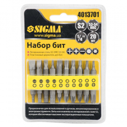 Набор бит с держателем 1/4