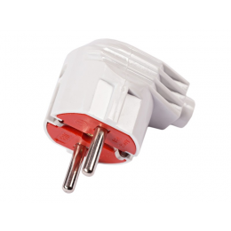 Вилка Luxel с заземлением угловая (1005)