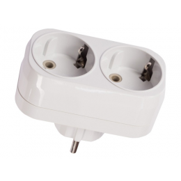 Двойник Luxel вертикальный с заземлением (1016)