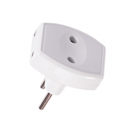 Тройник Luxel плоский белый (1012)