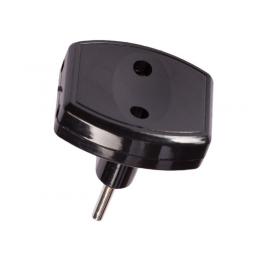 Тройник Luxel плоский черный (1112)