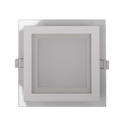 LED-панель Luxel со стеклянным декором 160х160х30мм 220-240V 12W (DLSG-12N 12W)