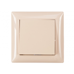 Выключатель Luxel PRIMERA (3302) кремовый