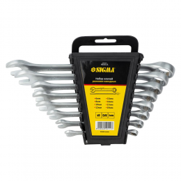 Ключи рожково-накидные 8шт 6-19мм CrV satine SIGMA (6010111)