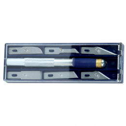 Набор ножей моделярских 6шт + держатель SIGMA (8214011)