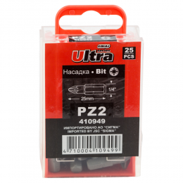 Набор бит PZ2×25мм 1/4