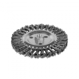 Щетка проволочная дискообразная Ø150мм М14×2мм (стальная витая) SIGMA (9021151)