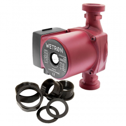 Насос циркуляционный 100Вт Hmax 6м Qmax 50л/мин Ø1½