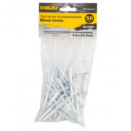 Заклепки алюминиевые Standard 4.8×7.0мм 50шт SIGMA (2612621)