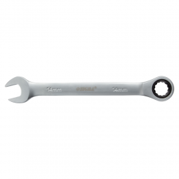 Ключ рожково-накидной трещоточный 14мм CrV satine SIGMA (6022141)