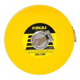 Рулетка стекловолокно 30м×13мм SIGMA (3831301)