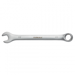 Ключ рожково-накидной 12мм CrV satine с подвесом SIGMA (6021571)