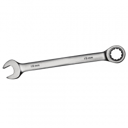 Ключ рожково-накидной трещоточный 21мм CrV satine SIGMA (6022211)