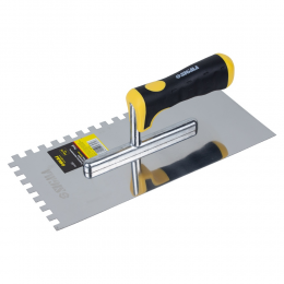 Гладилка нержавеющая штукатурная c зубом Profi 280мм×130мм 8×8мм SIGMA (8327531)