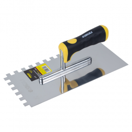 Гладилка нержавеющая штукатурная c зубом Profi 280мм×130мм 10×10мм SIGMA (8327541)