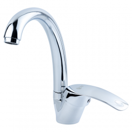 Смеситель SL Ø40 для кухни гусак ухо на гайке TAU (SL-4B143C)