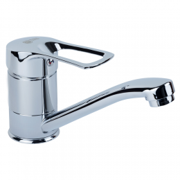 Смеситель SM Ø40 для кухни гусак прямой 150мм на шпильке TAU (SM-2B144C)