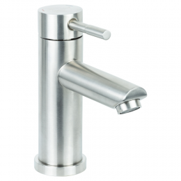 Смеситель KT Ø35 для раковины литой на гайке SS AQUATICA (KT-1A170P)