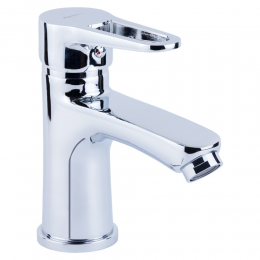 Смеситель HK Ø35 для раковины литой на гайке AQUATICA (HK-1A130C)