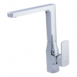 Смеситель COMO Ø35 для кухни Г-излив на гайке CORSO (BF-4B229C) (9611100)