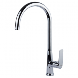 Смеситель LUGANO Ø25 для кухни J-излив на гайке CORSO (CH-4B147C) (9620100)