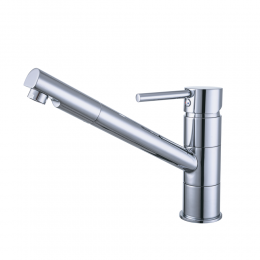 Смеситель HF Ø35 для кухни излив прямой 210мм на шпильке AQUATICA HF-2B217C (9705100)