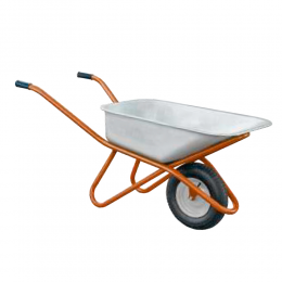 Тачка строительная одноколесная 90л 200кг колесо 15