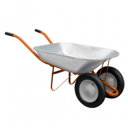 Тачка строительная двухколесная 78л 170кг колесо 13