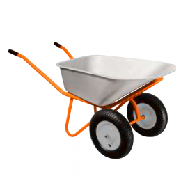 Тачка строительная двухколесная 100л 320кг колесо 15