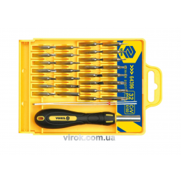 Викрутка-тримач для точних робіт VOREL з насадками 32 шт