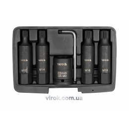 Набір насадок викруткових ударних YATO SPLINE 3/4