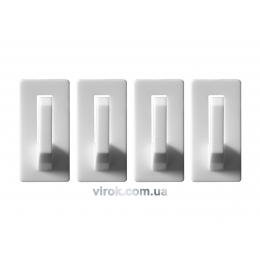 Гачки настінні VOREL самоклеючі, набір 4 шт.