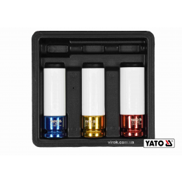 Головки торцеві ударні для алюмінієвих дисків YATO 1/2