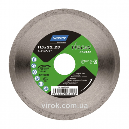 Диск алмазний VULCAN TILE по керамічній плитці Ø=115x22.23 мм
