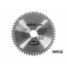Диск пиляльний по дереву YATO 184 х 30 х 3.2 х 2.2 мм 50 зубців R.P.M до 9000 1/хв