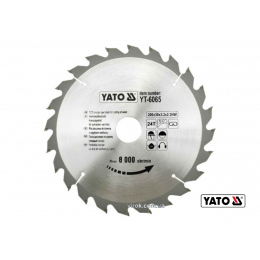 Диск пиляльний по дереву YATO 200 х 30 x 3.2 x 2.2 мм 24 зубці R.P.M до 8000 1/хв