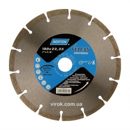 Диск алмазний VULCAN UNI сегментний Ø=180x22.23 мм