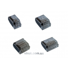 З'єднувальні затискачі (клемні), 2,5 мм 2х3 - 10 шт.