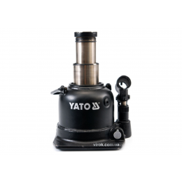 Домкрат гідравлічний стовбцевий з подвійним штоком YATO 10 т 125-225 мм