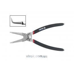 Знімач стопорних кілець YATO зігнутий стискання l=200 мм