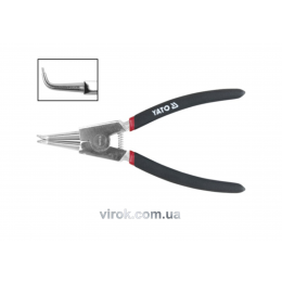 Знімач стопорних кілець YATO зігнутий розтискання l=150 мм