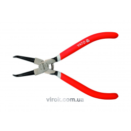 Знімач стопорних кілець YATO зігнутий стискання l=180 мм