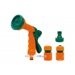 Пістолет-розпилювач 10-режимний FLO з набором наконечників 1/2